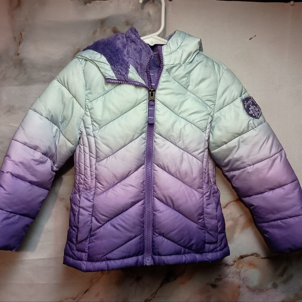 Snozu Kids Ombre Purple Puffer Jacket